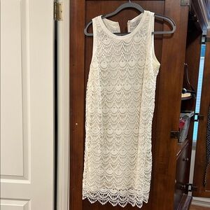Lot Cream Lace Overlay Dress